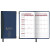 Custom Monthly Ascot 2 Tone Vinyl Soft Cover Planner with 1 Color - Blue with Black