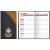 Custom 2 Tone Vinyl Designer Series Barcelona Planner - Academic 2 Color - Brown with Black