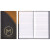 Custom 2 Tone Vinyl Designer Series Barcelona Planner - Tally Book - Brown with Black