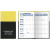 Custom Soft Cover 2 Tone Vinyl France Series Monthly Planner / 1 Color Insert - Yellow with Black