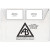 Custom Document Case with Two Pockets on the Flap - White