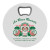 Custom Round Bottle Opener Coaster - Full Color