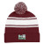 Two-Tone Knit Beanie | Custom Knit Beanie Caps - Burgundy/White