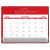Custom Super Economy Calendar Pad - Red