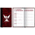 Custom Monthly Florence Designer Hard Cover Planner with 1 Color Insert - Burgundy Red
