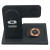 Custom 4 in 1 Foldable Wireless Charging Station - Black Open View