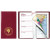 Custom Castillion Softtouch Vinyl Cover Weekly Pocket Planner - Burgundy 