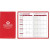 Custom Standard Vinyl Monthly Pocket Planner - Red