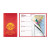 Custom Translucent Vinyl Weekly Pocket Planner - Translucent Red