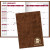 Custom 7 x 10 Executive Vinyl Cover Monthly Planner - Almond Beige 