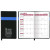 Custom Joliett Series Soft Cover 2 Tone Vinyl Academic Planner / 2 Color - Black with Blue