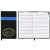 Custom Joliett Series Soft Cover 2 Tone Vinyl Address Book - Black/Blue