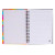 Custom SenseWrite Sensory Notebook - Rainbow Swirl Open View 