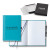 Custom Castelli Tucson Grande Lined White Page Journal Gift Set - Sky Blue