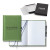 Custom Castelli Tucson Grande Lined White Page Journal Gift Set - Light Green