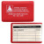 Custom Royal Wallet Sleeve with Insert Card of Your Choice - Red