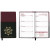 Custom Mystic Series Soft Cover 2 Tone Vinyl Weekly Planner w/ Map - 1 Color - Wine red with Black