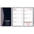 Custom Normandy 2 Tone Soft Vinyl Weekly Planner with Map / 2 Color Insert - Black with silver