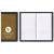 Custom 2 Tone Vinyl Cover Tally Book Planner - Almond beige with Black