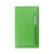 Custom Translucent Vinyl Cover Monthly Planner with Flat Pen - Translucent Green