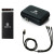 Custom Fast Charging Power Bank with 3-in-1 Charging Cable Gift Set - Black with Gunmetal 