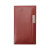 Custom Executive Vinyl Cover Monthly Pocket Planner with Clear Pen - Maroon Red Crush 
