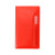 Custom Translucent Vinyl Cover Weekly Planner with Flat Clear Pen - Translucent Red