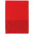 Custom Copy Guard Vinyl Insurance Card Holder w/ Extra Pocket - Red Front View 