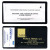Custom Policy Holder With Extra Pocket (open on short side) - Black 