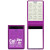 Custom Translucent Vinyl Memo Book with 30-Page Pad - Purple