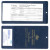 Custom Copy-Guard Vinyl - XL Policy Holder with Extra Pocket (opens on short side) - Royal Blue 