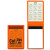 Custom Translucent Vinyl Memo Books with 100-page pad - Orange