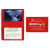 Custom Fold Over Card Case with 2 clear pockets - Red