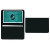 Custom Card Case with 1 Clear Pocket - Black