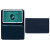 Custom Card Case with 1 Clear Pocket - Navy Blue 