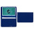 Custom Card Case with 1 Clear Pocket - Royal Blue 