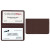 Custom Card Case with 2 Clear pockets - Brown 