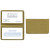 Custom Card Case with 2 Clear pockets - Gold 