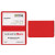 Custom Card Case with 2 Clear pockets - Red