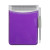 Custom Hard Cover Memo Book with 100-Page Pad & Matching Pen - Translucent Purple