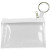 Custom Key Ring Zippered First Aid Pouch (Translucent Vinyl) - Crystal Clear
