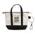 Custom Mini Tote Keytag - Black