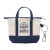 Custom Mini Tote Keytag - Blue
