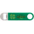 Custom Color Wrapped Classic Paddle Bottle Opener - Full Color - Silver/Green