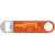 Custom Color Wrapped Classic Paddle Bottle Opener - Full Color - Silver/Orange 