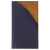 Custom 2 Tone Vinyl Designer Series Barcelona Planner - Tally Book - Brown with Navy Blue