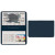 Custom Card Case with 2 Clear pockets - Navy Blue 