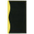 Custom Soft Cover 2 Tone Vinyl Holland Series Weekly Planner w/o Map / 1 Color - Yellow with Black