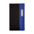 Custom Lafayette Series Soft Cover 2 Tone Vinyl Academic Planner with Clear Pen / 2 Color - Blue/Black 