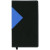 Custom Keystone Series Soft Cover 2 Tone Vinyl Weekly Planner w/ Map / 1 Color - Black/Blue 